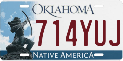 OK license plate 714YUJ