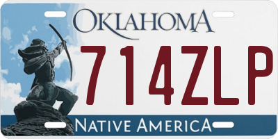 OK license plate 714ZLP