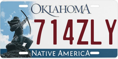 OK license plate 714ZLY