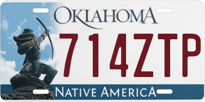 OK license plate 714ZTP