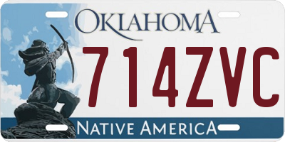 OK license plate 714ZVC