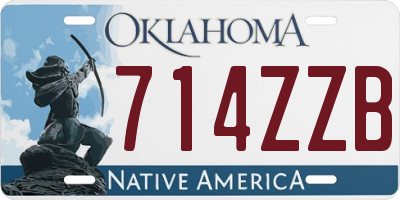 OK license plate 714ZZB