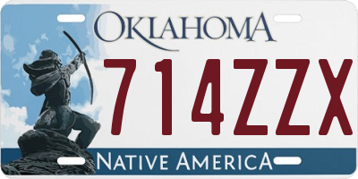 OK license plate 714ZZX