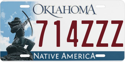 OK license plate 714ZZZ