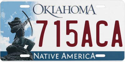 OK license plate 715ACA