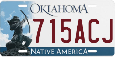 OK license plate 715ACJ