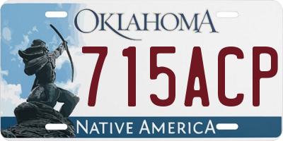 OK license plate 715ACP