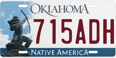 OK license plate 715ADH