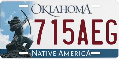 OK license plate 715AEG