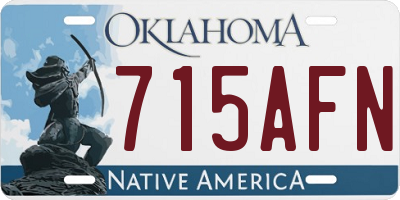 OK license plate 715AFN