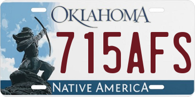 OK license plate 715AFS