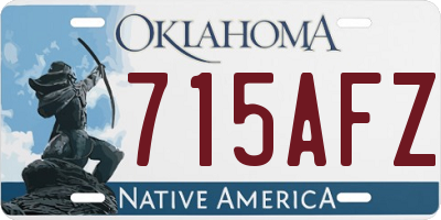 OK license plate 715AFZ