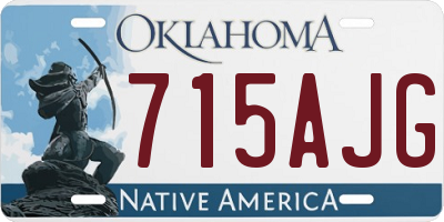 OK license plate 715AJG