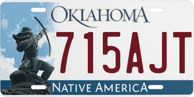 OK license plate 715AJT