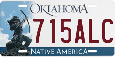 OK license plate 715ALC