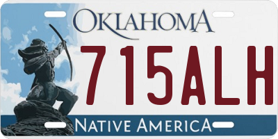 OK license plate 715ALH