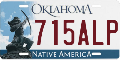 OK license plate 715ALP