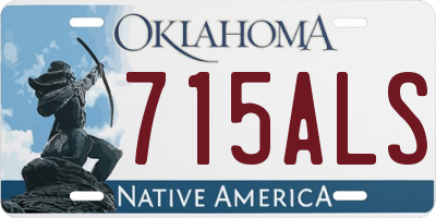 OK license plate 715ALS