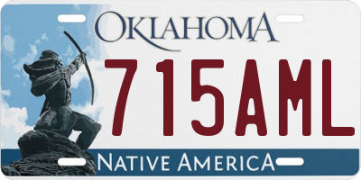 OK license plate 715AML