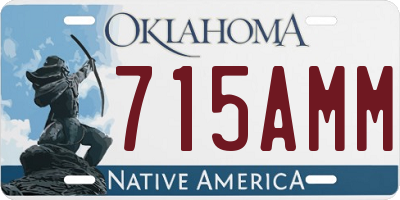 OK license plate 715AMM