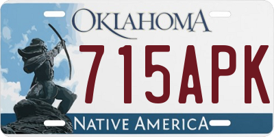 OK license plate 715APK