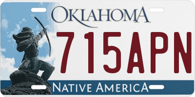 OK license plate 715APN