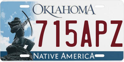 OK license plate 715APZ