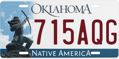 OK license plate 715AQG
