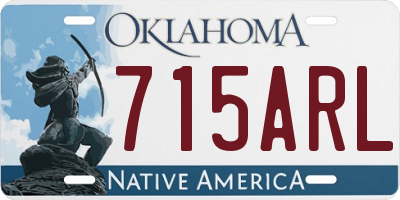 OK license plate 715ARL