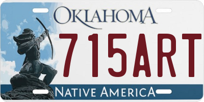 OK license plate 715ART