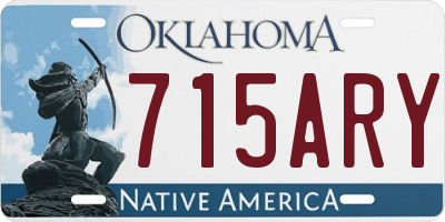 OK license plate 715ARY
