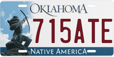 OK license plate 715ATE