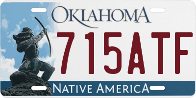 OK license plate 715ATF