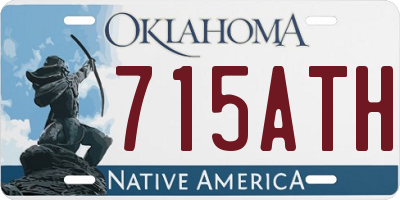 OK license plate 715ATH