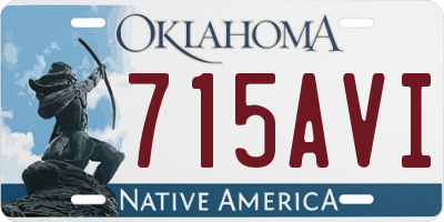 OK license plate 715AVI