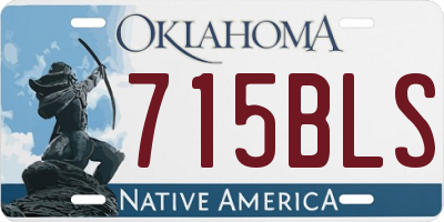 OK license plate 715BLS