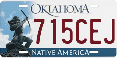 OK license plate 715CEJ