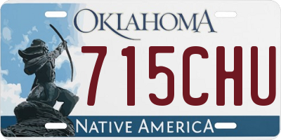 OK license plate 715CHU