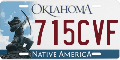 OK license plate 715CVF