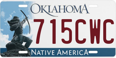OK license plate 715CWC
