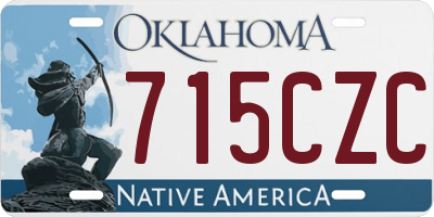 OK license plate 715CZC