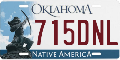 OK license plate 715DNL