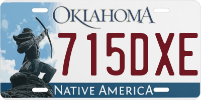 OK license plate 715DXE