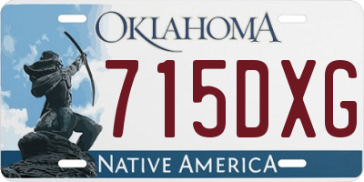 OK license plate 715DXG