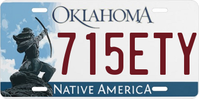 OK license plate 715ETY