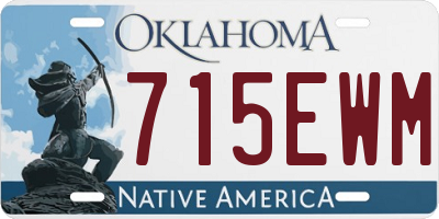 OK license plate 715EWM