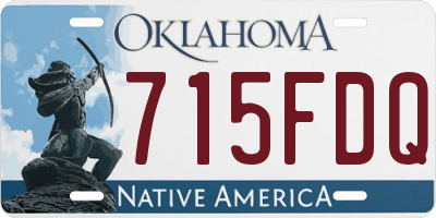 OK license plate 715FDQ