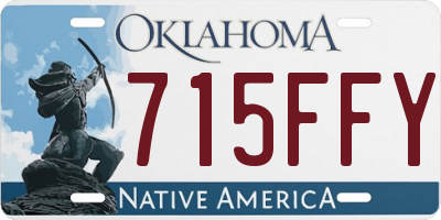 OK license plate 715FFY