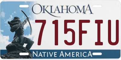OK license plate 715FIU