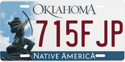 OK license plate 715FJP